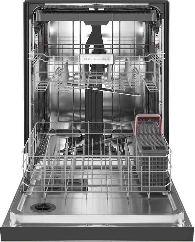 KitchenAid® 24" PrintShield™ Black Stainless Steel Built In Dishwasher-1