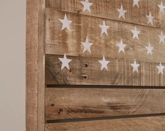 Signature Design by Ashley® Jonway Antique Brown Flag Wall Art 3