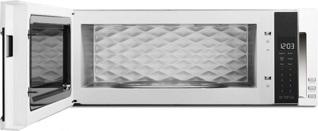 KitchenAid® 1.1 Cu. Ft. White Over The Range Microwave Hood Combination-1