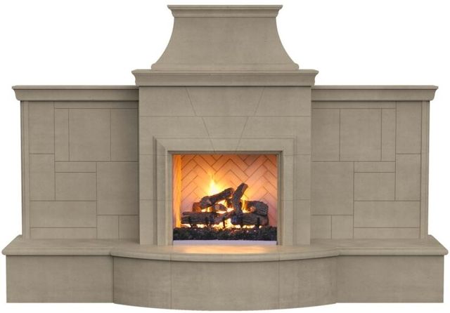 American Fyre Designs™ Grand Petite Cordova Smoke Outdoor Fireplace