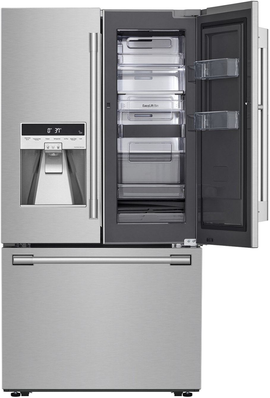 Signature Kitchen Suite 23.5 Cu. Ft. Stainless Steel Counter Depth French  Door Refrigerator