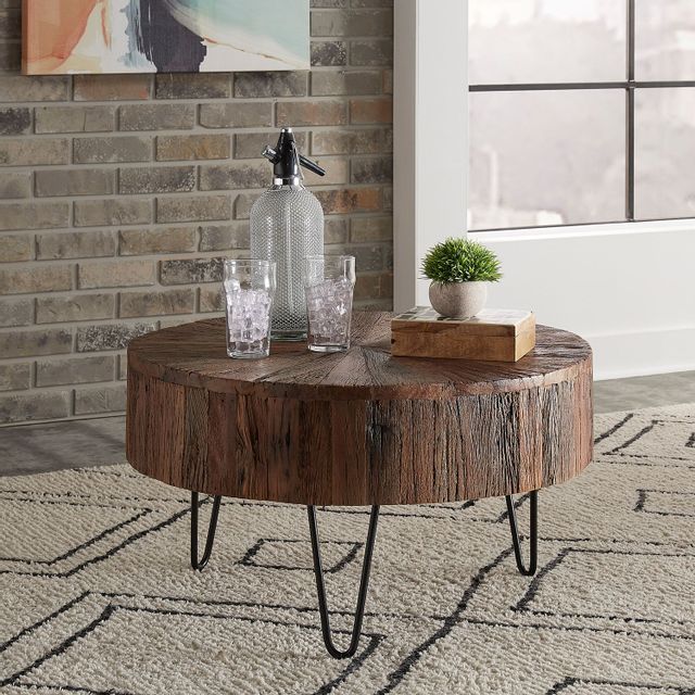 Liberty Furniture Canyon Railroad Brown Accent Table-2