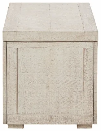 Signature Design by Ashley® Ryker Distressed White Storage Trunk 3