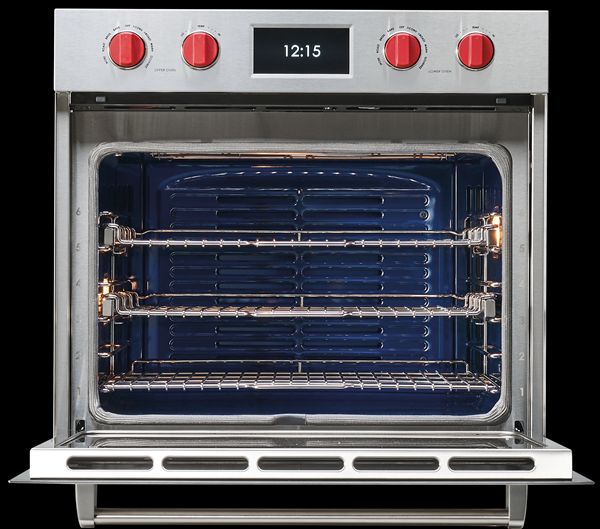 Wolf® M Series 30" Stainless Steel Professional Single Electric Built in Wall Oven 1