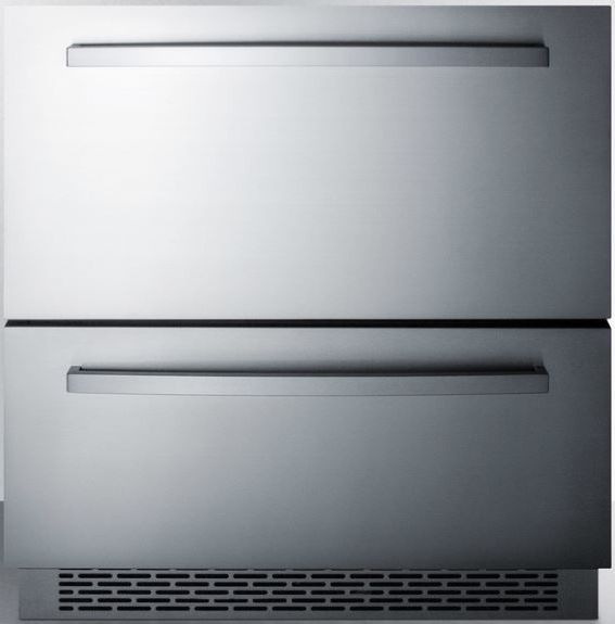 Summit® 5.3 Cu. Ft. Stainless Steel Refrigerator Drawers 0