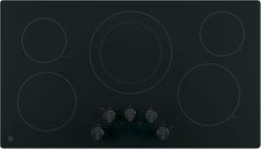 GE® 36" Black Built In Electric Cooktop