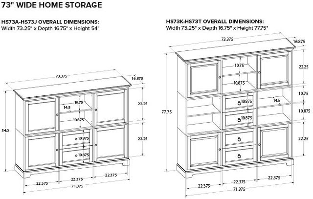 Howard Miller® Custom Home 73" Storage Cabinet-2