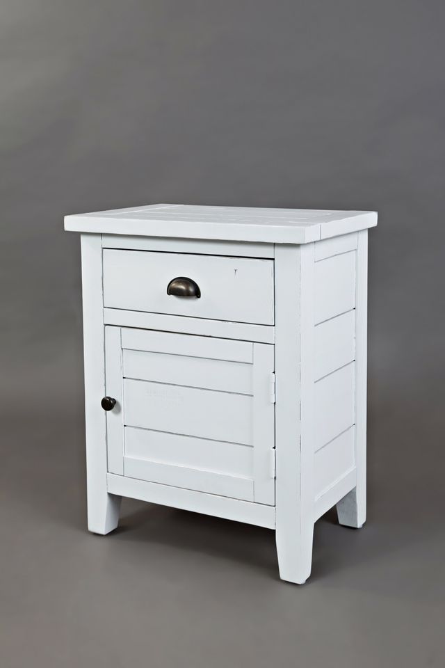 Jofran Inc. Artisan's Craft Weathered White Accent Table-5