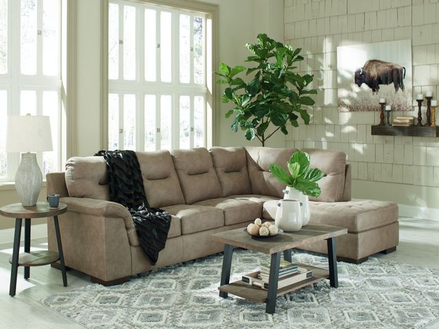 Signature Design by Ashley® Maderla 2-Piece Pebble Brown Left-Arm Facing Sectional with Chaise-3
