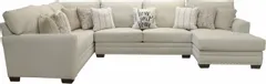 Jackson Furniture Middleton Cement 3 Piece Sectional