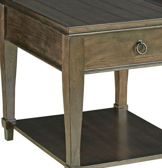 Hammary® Sunset Valley Brown Rectangular Drawer End Table-1