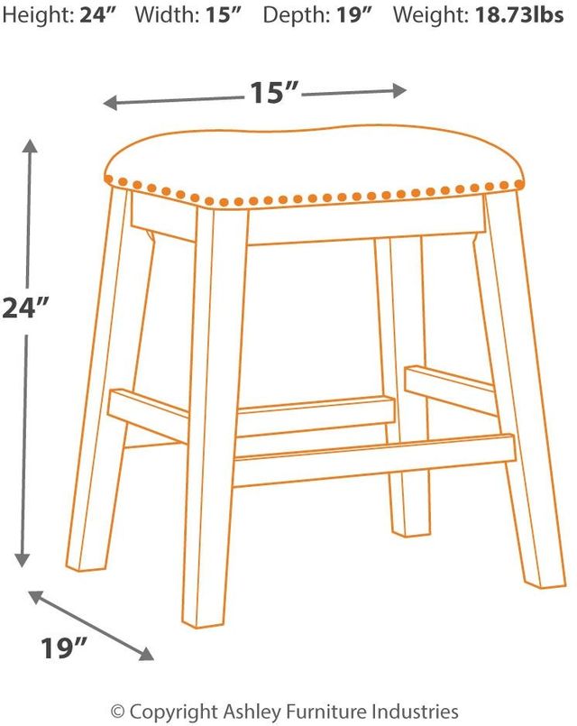 Signature Design by Ashley® Caitbrook Gray  24" Counter Stool-1