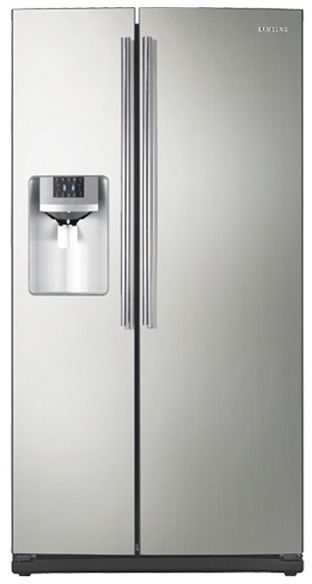 Samsung 25.6 Cu. Ft. Side-by-Side Refrigerator-Stainless Platinum 0