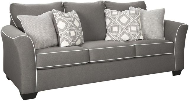 Signature Design By Ashley Domani Charcoal Queen Sofa Sleeper 9850439 Levin Furniture Pennsylvania And Ohio