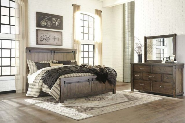 Signature Design by Ashley® Lakeleigh 2-Piece Brown California King Panel Bed Set-3