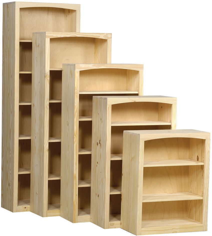 Archbold Furniture Pine 30"x72" Bookcase | Colder's | Milwaukee Area