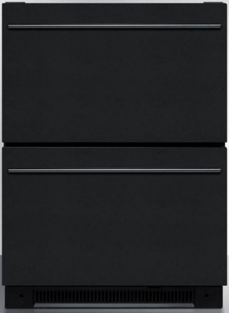 Summit® 5.4 Cu. Ft. Black Refrigerator Drawers 0