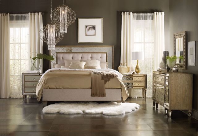 Hooker® Furniture Sanctuary Avalon/Oyster King Upholstered Bed 1
