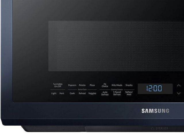 Samsung BESPOKE 2.1 Cu. Ft. Navy Steel Over The Range Microwave-3
