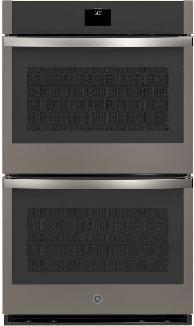GE® 30" Fingerprint Resistant Slate Double Electric Wall Oven