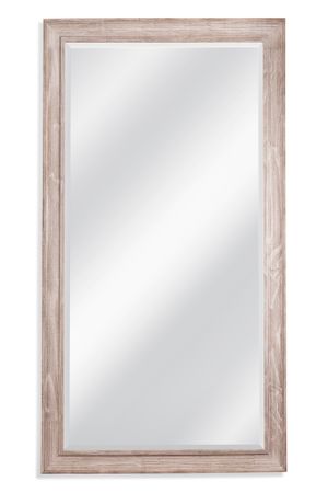 Bassett Mirror Kibbe White Wash Floor Mirror