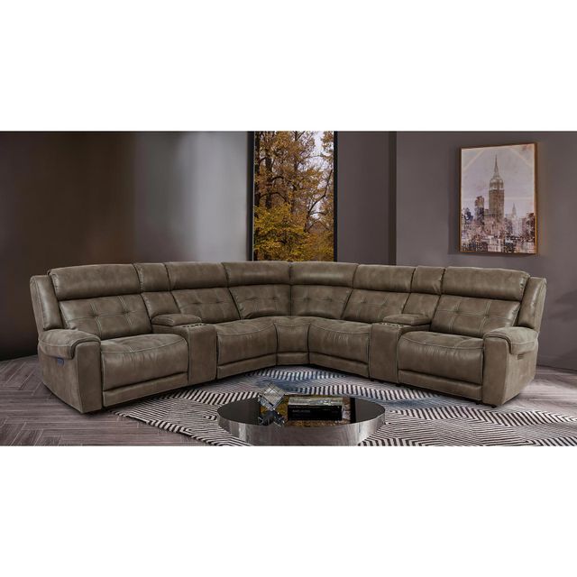 Cheers Sandstone 7-Piece Power Reclining Sectional-0