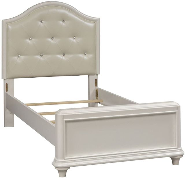 Liberty Furniture Stardust Iridescent White Twin Panel Youth Bed 2