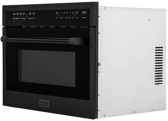 ZLINE 1.55 Cu. Ft. Black Stainless Steel Built-In Convection Microwave Oven 1