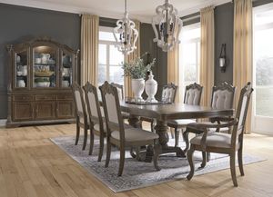 Signature Design by Ashley® Charmond 8-Piece Brown Dining Room Set