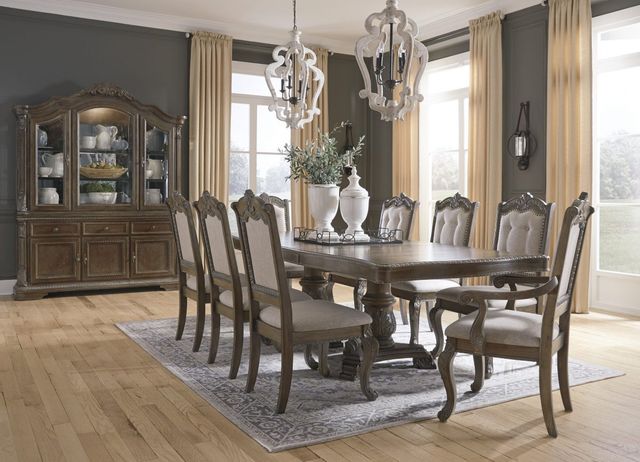 Signature Design by Ashley® Charmond 8-Piece Brown Dining Room Set-0