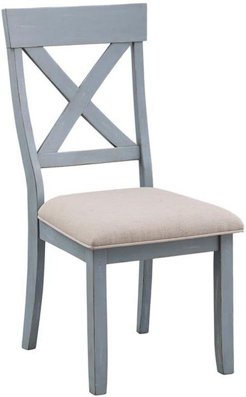 Coast2Coast Home™ Bar Harbor 2-Piece Beige/Blue Dining Chair Set