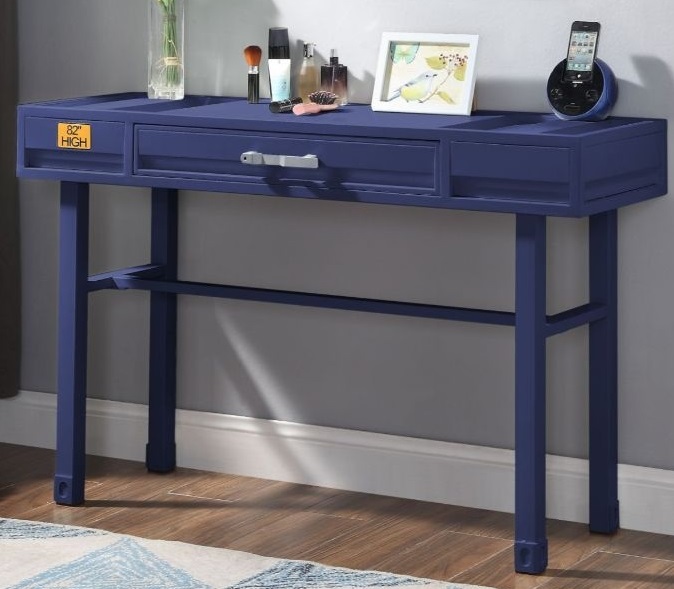 navy blue vanity desk