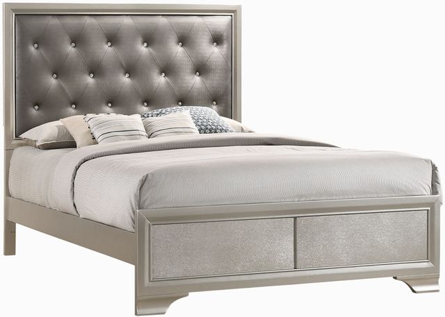 Coaster® Salford Mod Metallic Sterling/Grey Eastern King Bed