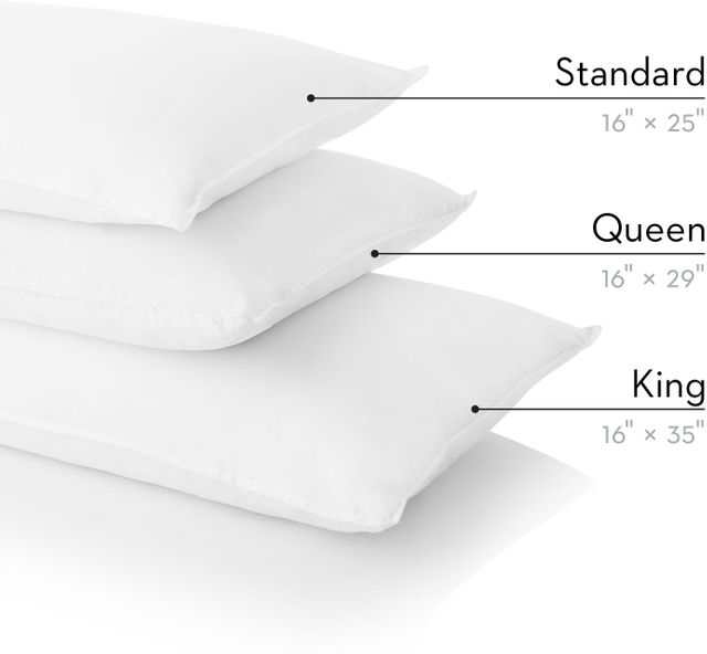 Malouf® Z Cotton Encased Down Blend King Pillow 5