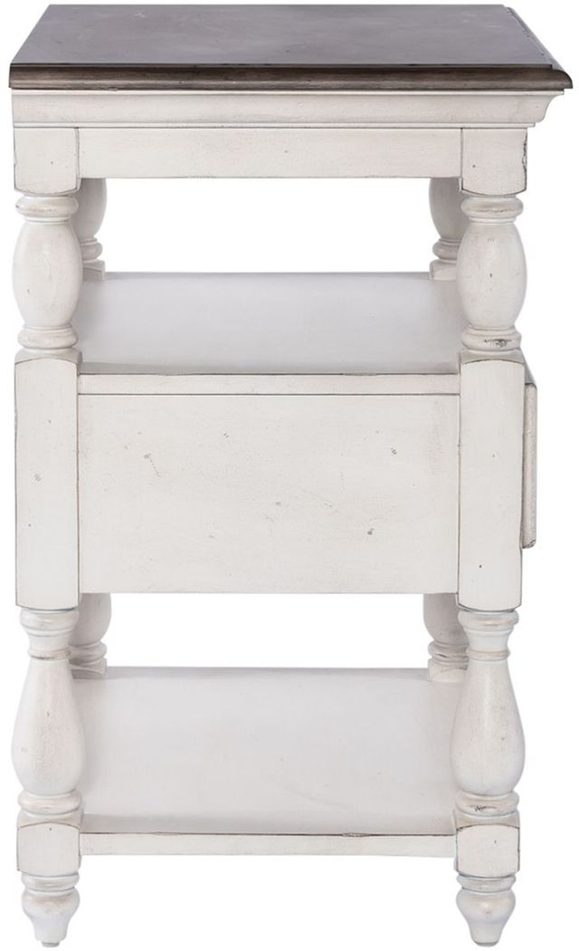 Liberty Furniture Abbey Road Porcelain White Drawer End Table-1