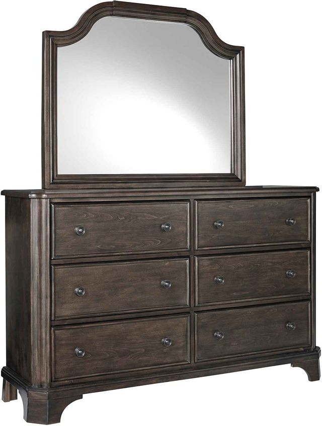Signature Design by Ashley® Adinton Rustic Brown Dresser and Mirror 0