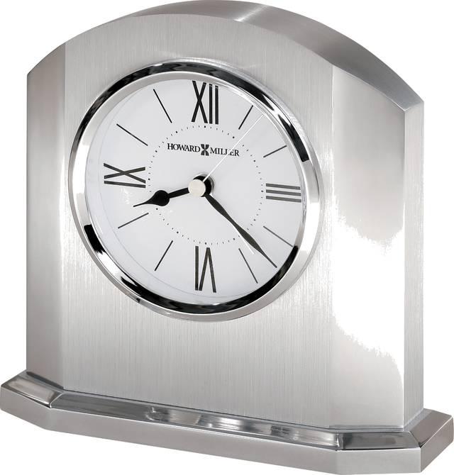 Howard Miller® Lincoln Silver Aluminum Tabletop Clock 0
