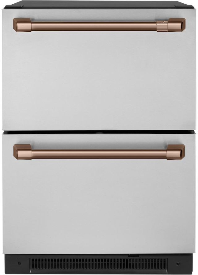 Café™ Brushed Copper Under the Counter Refrigerator Handle Kit 2