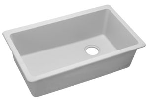 Elkay® Quartz Classic White 33'' x 18.75'' x 9.5'' Single Bowl Sink