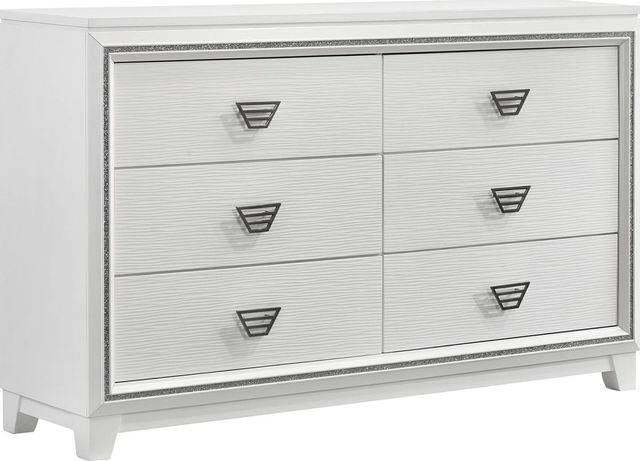 Elements International Moondance White Dresser | Watson's Furniture ...