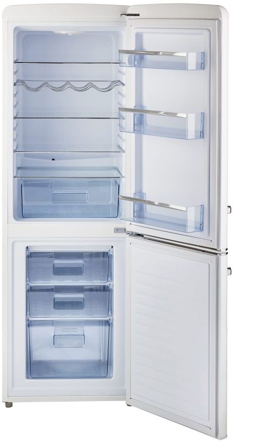 Unique® Appliances Classic Retro 7.0 Cu. Ft. Marshmallow White Counter Depth Freestanding Bottom Freezer Refrigerator 3