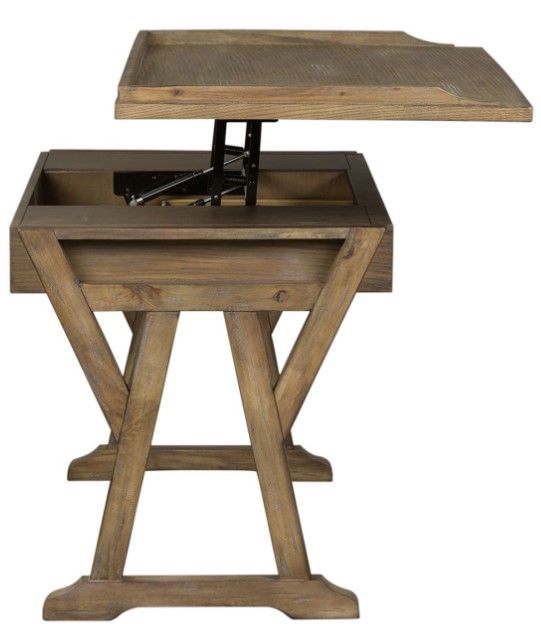 Liberty Furniture Stone Brook Brown Lift Top Writing Desk 4