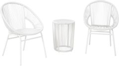 Signature Design by Ashley® Mandarin Cape 3 Pieces White Outdoor Table and Chairs Set