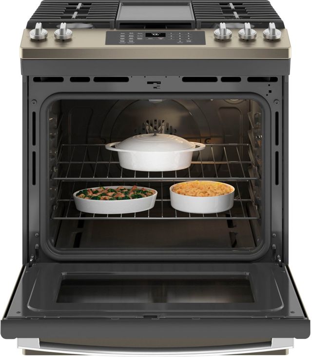 GE® 30" Stainless Steel Slide In Convection Gas Range 19