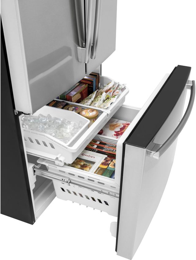 Réfrigérateur à portes françaises de 36 po GE® de 27,0 pi³ - Acier inoxydable résistant aux traces de doigts 41