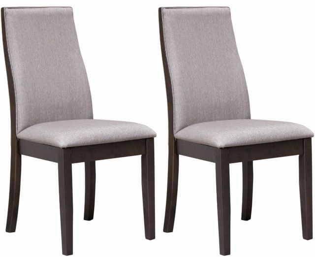Coaster® Spring Creek Set of 2 Grey Upholstered Side Chairs