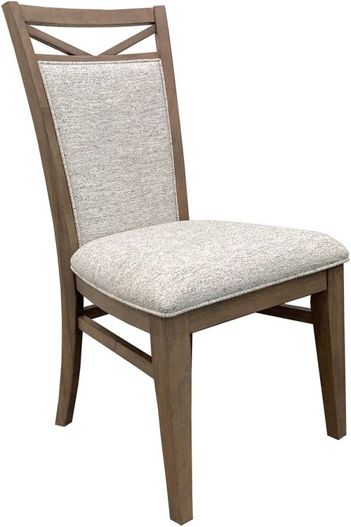 Parker House® Americana Modern Dining 2-Piece Weathered Natural and Cotton Dining Chair Set