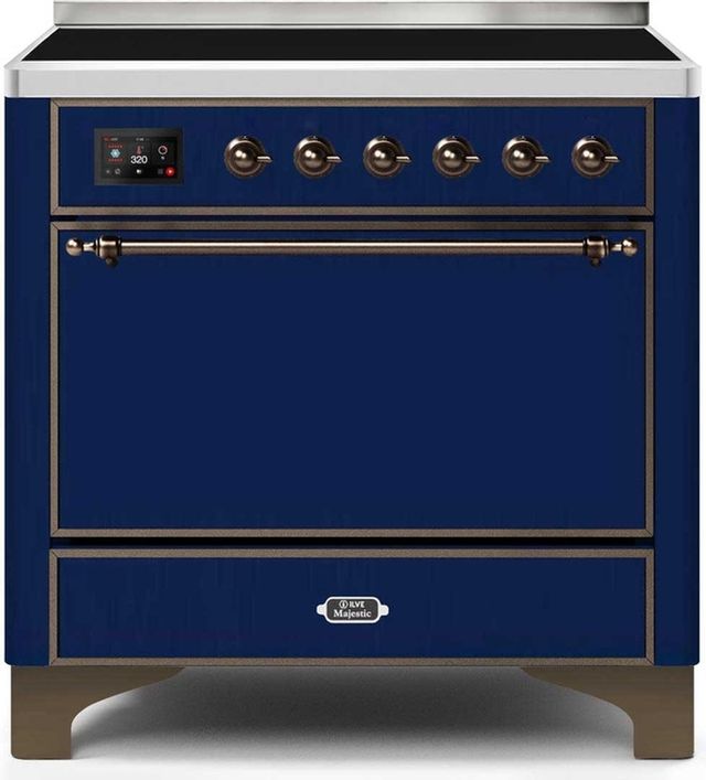 Ilve Majestic Series 36" Stainless Steel Freestanding Electric Range 3