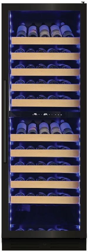 XO 24" Black Glass Freestanding Wine Cooler