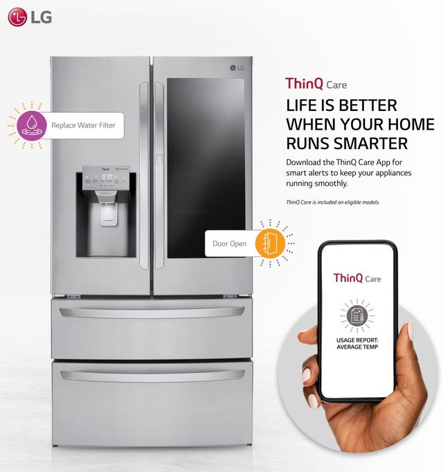 LG 27.6 Cu. Ft. PrintProof™ Stainless Steel French Door Refrigerator-3